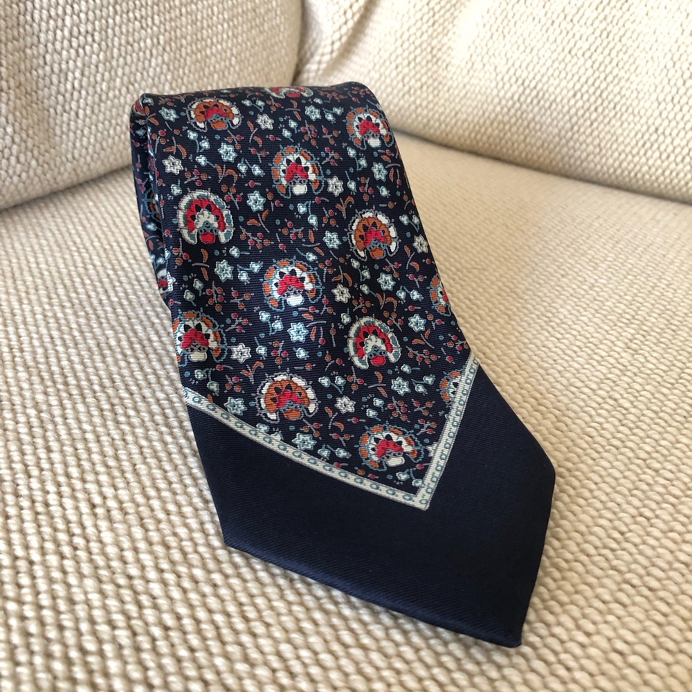 Mario Valentino Floral Men's Tie Silk